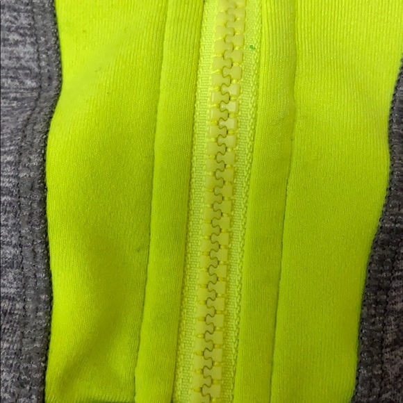 Ivivva Grey & Fluorescent Yellow Jacket/Sweater - Picture 5 of 7